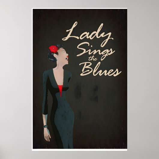 Poster Conception Originale Inspirée de Lady Sings The Bl (Devant)