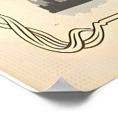 Poster Conception Originale Inspirée du Rock Classique Br (Coin)