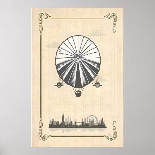 Poster Conception Originale Inspirée du Rock Classique Br (Devant)