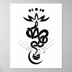 Poster Conception originale pour l'impression Snake 2025,