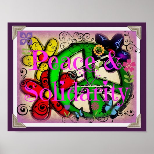 Poster Conception Paix et Solidarité (Devant)