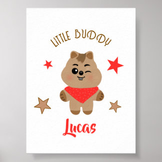 Poster Conception personnalisée de petit compagnon Quokka