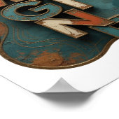 Poster Conception personnalisée IMAGINE Orange frais (Coin)