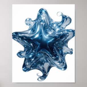 Poster Conception personnalisée Snappy Silver WATER STAR
