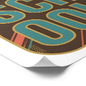 Poster Conception personnalisée Teal OLD SCHOOL (Coin)