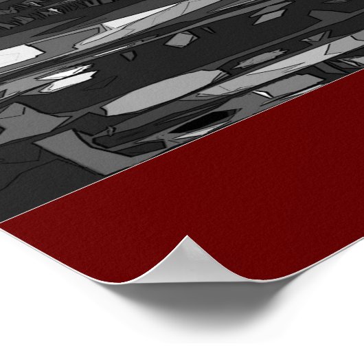 Poster Conception photo Abstraite ; 12x36" (Coin)