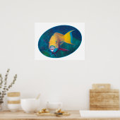 Poster Conception photographique de perroquet sous l'eau (Cuisine)