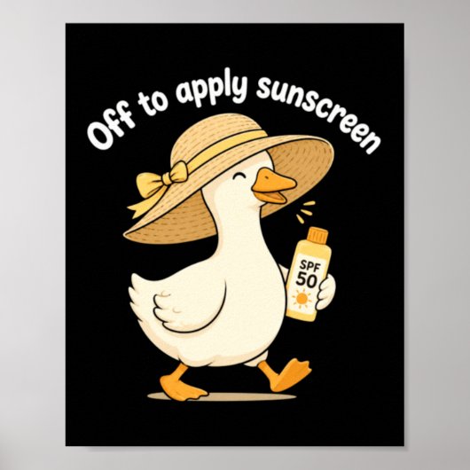 Poster Conception pour appliquer la crème solaire (Devant)