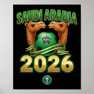 Poster Conception pour l'équipe d'Arabie saoudite de foot