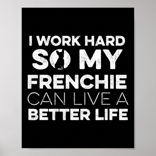 Poster Conception Pour Un Propriétaire Français De Bulldo (Devant)