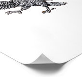 Poster Conception propre et minimale F Caw F (Coin)