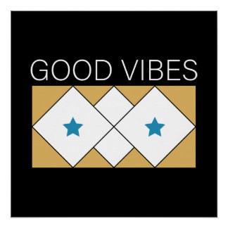 Poster Conception rafraîchissante des vibrations positive