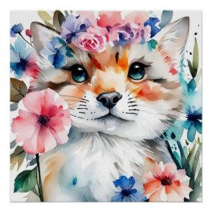 Poster Conception rétro vintage mignonne pour les enfants
