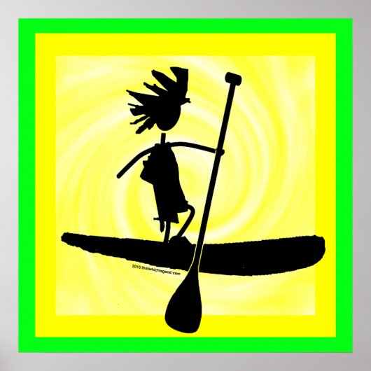 Poster Conception silhouette de la pédale (Devant)