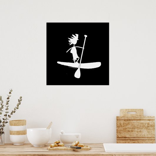 Poster Conception silhouette de la pédale (Cuisine)