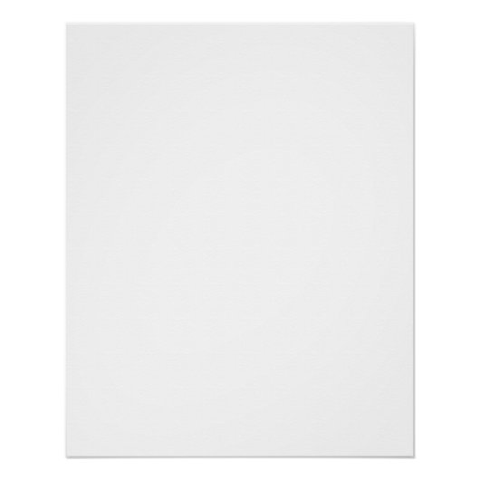 Poster Conception simple blanche personnalisée moderne Aj (Devant)