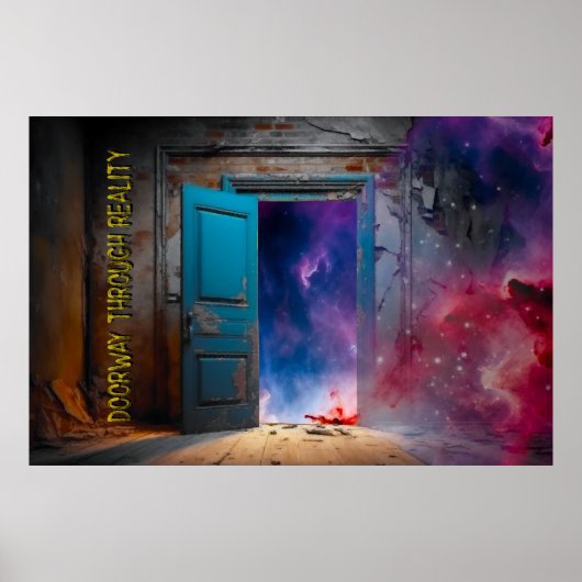 Poster Conception spatiale Abstraite, numérique et limité (Devant)