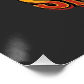 Poster Conception squelette de bière écrasée Halloween dr (Coin)
