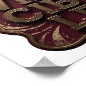 Poster Conception sur mesure de Cool Gold IN VINCIBLE (Coin)
