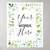 Poster conception sur mesure de votre panneau de mariage (Devant)