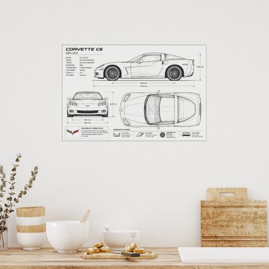 Poster conception technique de Corvette (Cuisine)
