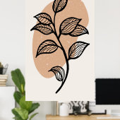 Poster Conception tendance (Bureau à domicile)
