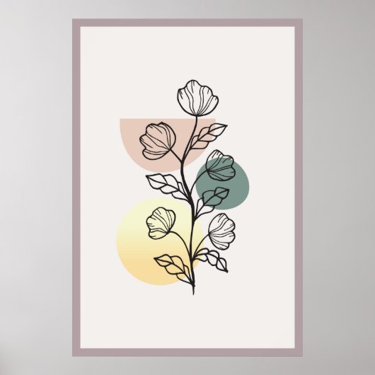 Poster Conception tendance abstraite  (Devant)