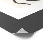 Poster Conception tendance abstraite (Coin)