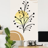 Poster Conception tendance moderne (Bureau à domicile)