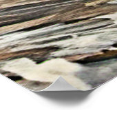 Poster Conception texturée de la vue sur l'océan (Coin)