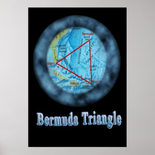Poster conception triangulaire bermuda