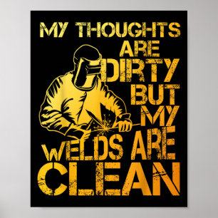 Poster Conception Unique De Soudage Pour Hommes Femme Wel