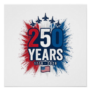 Poster Conception vectorielle pour le 250e anniversaire d