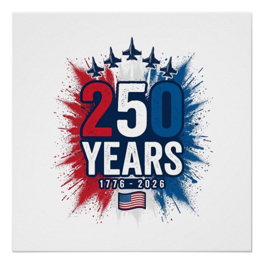 Poster Conception vectorielle pour le 250e anniversaire d (Devant)