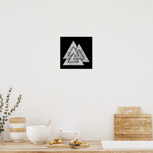 Poster Conception viking Valknut (Cuisine)