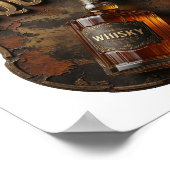 Poster Conception WHISKY OBLIGE Chic Or (Coin)