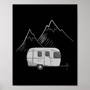 Poster Conceptions Cascadian Traile de camping Airstream 