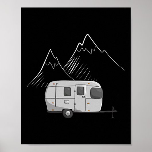 Poster Conceptions Cascadian Traile de camping Airstream  (Devant)