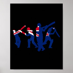 Poster Conceptions de joueur de cricket