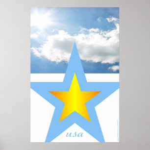 Poster Conceptions patriotiques "Etats-Unis "