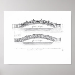 Poster Conceptions pour des ponts de jardin, éditées 1773