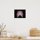 Poster Conceptual Image Of Human Lungs And Rib Cage 1 (Cuisine)