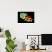Poster Conceptual Image Of Rabies Virus 3 (Bureau à domicile)