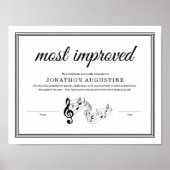 Poster Concert Band, Marching Band, Choir Certificate (Devant)