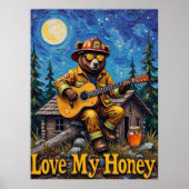 Poster Concert de la pleine lune du pompier forestier (Devant)