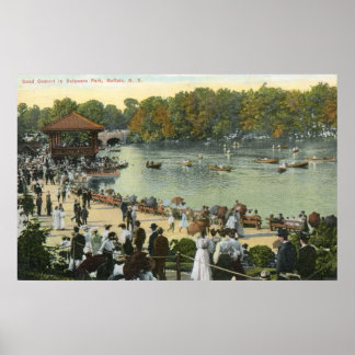 Poster Concert de musique, Delaware Park, Buffalo 1911 Vi