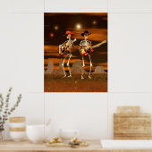 Poster Concert de squelette d'Halloween (Cuisine)