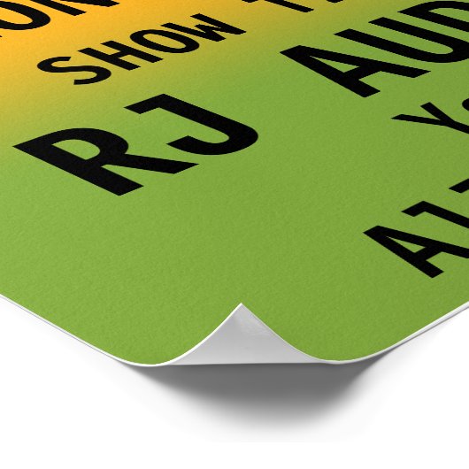 Poster Concert personnalisable (Coin)