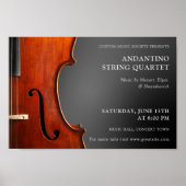 Poster Concert String Quartet Violon Considérant (Devant)