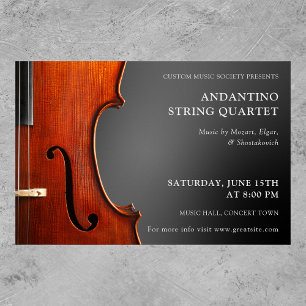 Poster Concert String Quartet Violon Considérant